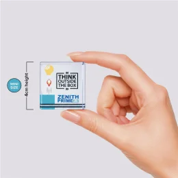 Altitude Crystal Cube Mini Award - TRANSPARENT