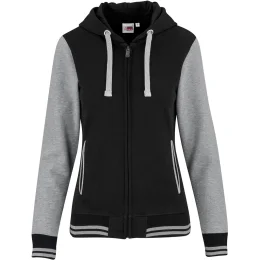 Ladies Princeton Hooded Sweater - BLACK - S