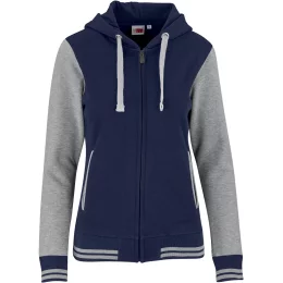 Ladies Princeton Hooded Sweater - NAVY - M