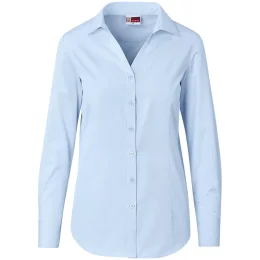 Ladies Long Sleeve Carolina Shirt - SKY BLUE - M