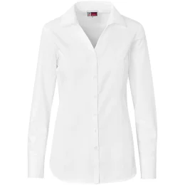 Ladies Long Sleeve Carolina Shirt - WHITE - 2XL