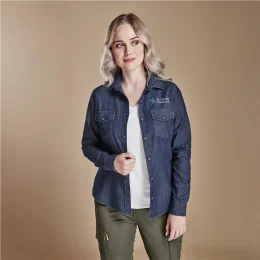 Ladies Long Sleeve Eastwood Shirt - DARK BLUE - 3XL