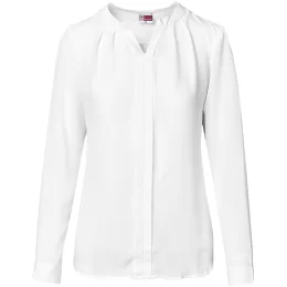 Ladies Long Sleeve Zenobia Blouse - WHITE - 3XL