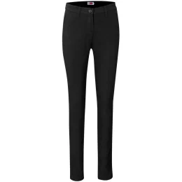 Ladies Superb Stretch Chino Pants - BLACK - 46