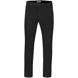 Mens Superb Stretch Chino Pants - BLACK - 38