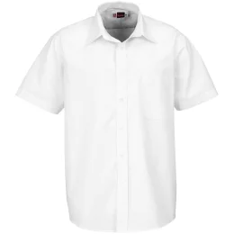 Mens Short Sleeve Washington Shirt - WHITE - L