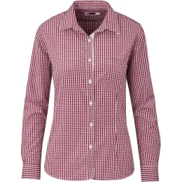 Ladies Long Sleeve Kenton Shirt - RED - 4XL