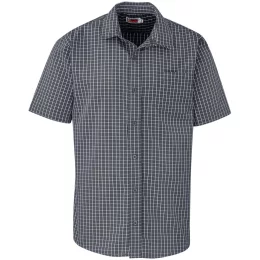 Mens Short Sleeve Aston Shirt - GREY - 4XL