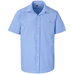 Mens Short Sleeve Aston Shirt - LIGHT BLUE - S