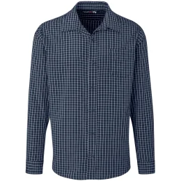 Men Long Sleeve Aston Shirt - NAVY - 2XL