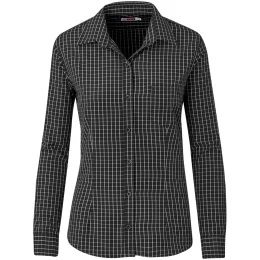 Ladies Long Sleeve Aston Shirt - BLACK - L