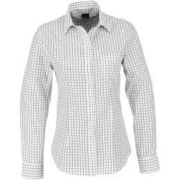 Ladies Long Sleeve Aston Shirt - WHITE - 2XL