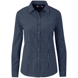 Ladies Long Sleeve Aston Shirt - NAVY - S