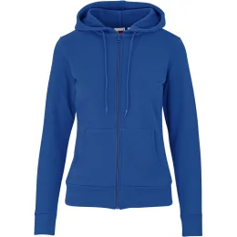 Ladies Bravo Hooded Sweater - BLUE - M
