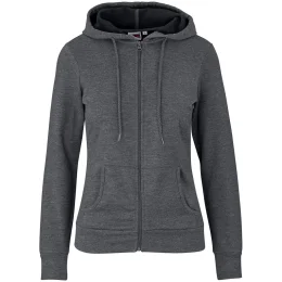 Ladies Bravo Hooded Sweater - CHARCOAL - M