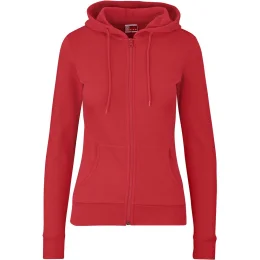 Ladies Bravo Hooded Sweater - RED - XL