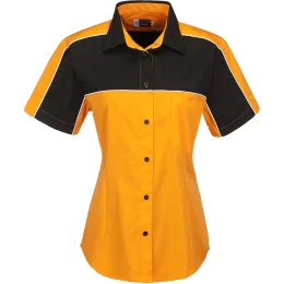 Ladies Daytona Pitt Shirt - ORANGE - M