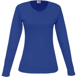 Ladies Long Sleeve Portland T-Shirt - ROYAL BLUE - M