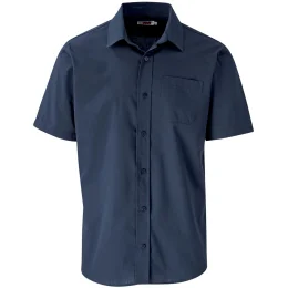 Mens Short Sleeve Kensington Shirt - NAVY - L