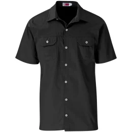 Mens Short Sleeve Wildstone Shirt - BLACK - XL