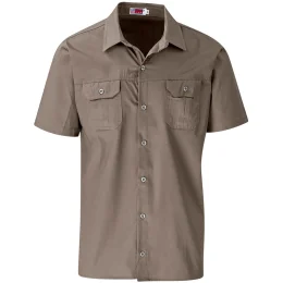 Mens Short Sleeve Wildstone Shirt - KHAKI - XL