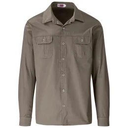Mens Long Sleeve Wildstone Shirt - KHAKI - 3XL