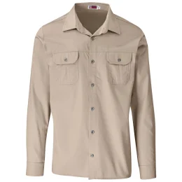 Mens Long Sleeve Wildstone Shirt - STONE - L