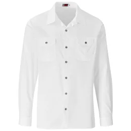 Mens Long Sleeve Wildstone Shirt - WHITE - S
