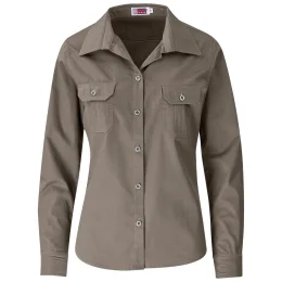 Ladies Long Sleeve Wildstone Shirt - KHAKI - 4XL