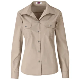 Ladies Long Sleeve Wildstone Shirt - STONE - XL