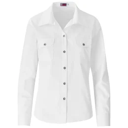 Ladies Long Sleeve Wildstone Shirt - WHITE - 2XL