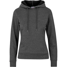 Ladies Omega Hooded Sweater - CHARCOAL - M
