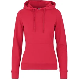 Ladies Omega Hooded Sweater - RED - L