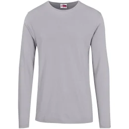 Mens Long Sleeve Portland T-Shirt - GREY - 2XL