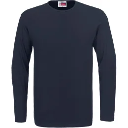 Mens Long Sleeve Portland T-Shirt - NAVY - S