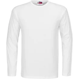 Mens Long Sleeve Portland T-Shirt - WHITE - M