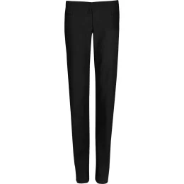 Ladies Cambridge Flat Front Pants - BLACK - 46