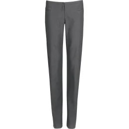 Ladies Cambridge Flat Front Pants - GREY - 38