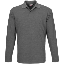 Mens Long Sleeve Elemental Golf Shirt - GREY - S
