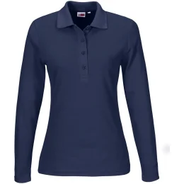 Ladies Long Sleeve Elemental Golf Shirt - NAVY - S