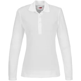 Ladies Long Sleeve Elemental Golf Shirt - WHITE - 4XL