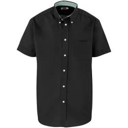 Mens Short Sleeve Aspen Shirt - BLACK - L