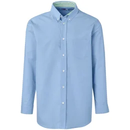 Mens Long Sleeve Aspen Shirt - BLUE - 3XL