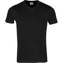 Mens Super Club 165 V-Neck T-Shirt - BLACK - 4XL