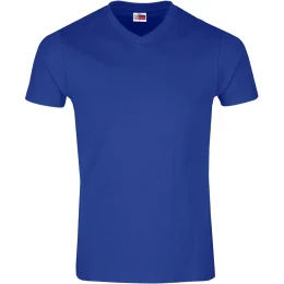 Mens Super Club 165 V-Neck T-Shirt - ROYAL BLUE - 2XL