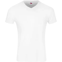 Mens Super Club 165 V-Neck T-Shirt - WHITE - 3XL