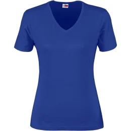Ladies Super Club 165 V-Neck T-Shirt - ROYAL BLUE - M