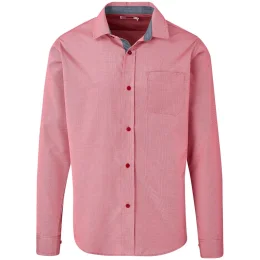 Mens Long Sleeve Coventry Shirt - RED - S