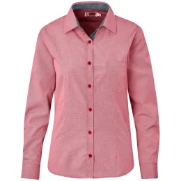 Ladies Long Sleeve Coventry Shirt - RED - 2XL