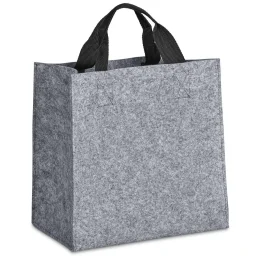 Hoppla Loopa Recycled PET Felt Tote Bag - Light Grey
